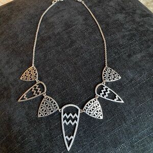 Lucky Brand Silver Geometric Necklace